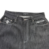 (Black) Baggy Japanese Selvage Jeans