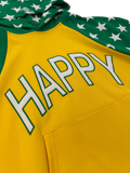 HAPPY Stars Raglan Hoodie (Green/Yellow)