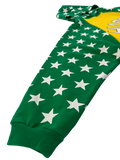 HAPPY Stars Raglan Hoodie (Green/Yellow)