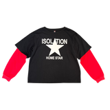 Isolation Homestar Layered Tee (Black/Red)