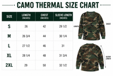 "Cursive Logo" Camo Thermal Shirt