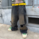 Distressed "Skater" Jeans