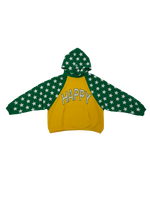 HAPPY Stars Raglan Hoodie (Green/Yellow)