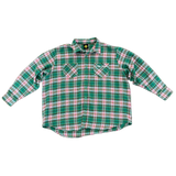 Green Flannel Button Up