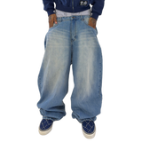 Light Washed Blue Baggy Jeans